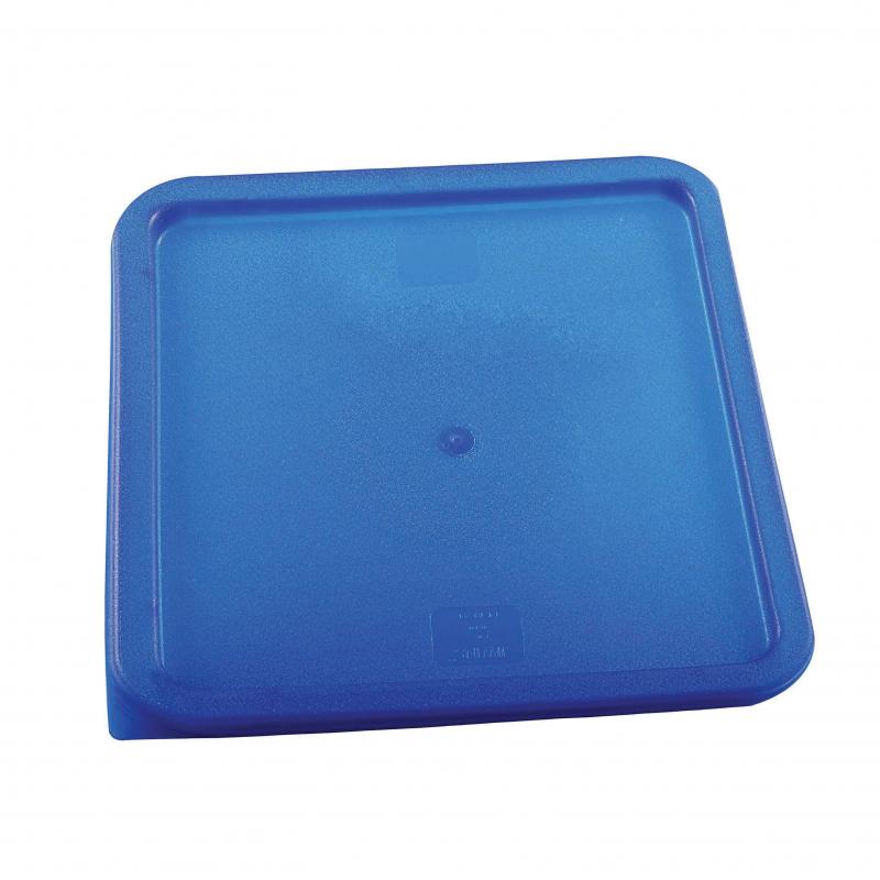 Blue Polyethylene Lid For 2 / 18 / 22 QT Square Storage Container